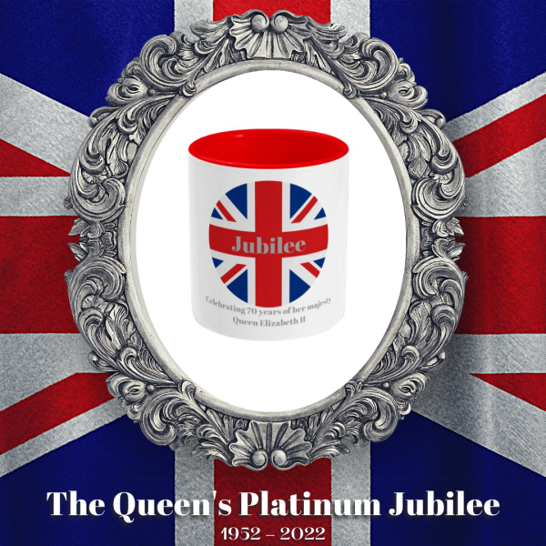 Queens Jubilee 70 years Union Jack Mug
